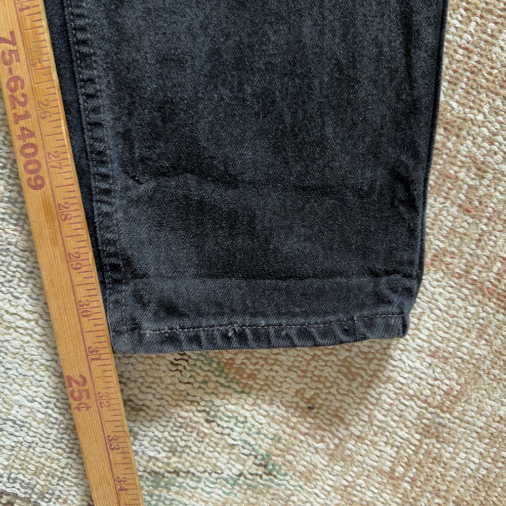 Vintage‎ Levis 550 Black Relaxed Fit Tapered Leg Jeans 16 REG - Picture 5 of 8